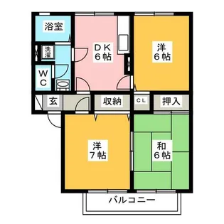 ヴィラ・ロワイヤル 参番館【2階】の間取り