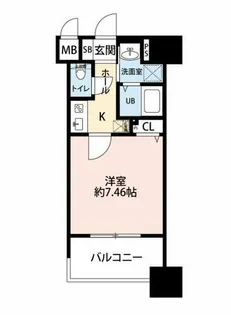 サヴォイクラウドスケープ【8階】の間取り