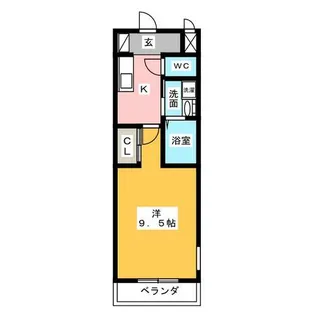 カーサ サクラ2番館【4階】の間取り