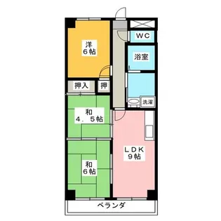 レジディア日比野【14階】の間取り