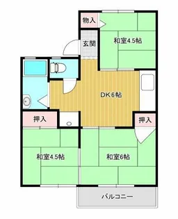 カームメゾン【205号室】の間取り