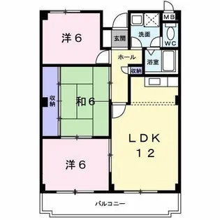 エスポワール茨木【306号室】の間取り