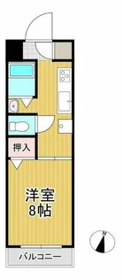 第一コーポ江頭【202号室】の間取り