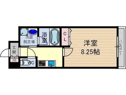 カサルテ吹田青葉丘【3階】の間取り