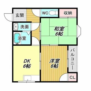 サニーハイツ【2階】の間取り