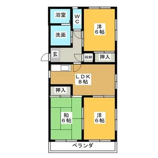 PATIO楠【3階】の間取り