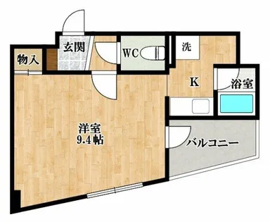 グリーンシャルバート【4階】の間取り