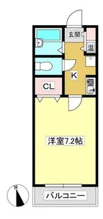 ジュネス福田B棟【106号室】の間取り