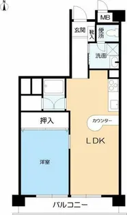 岡本パークマンション【1階】の間取り