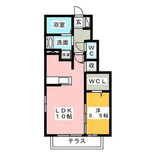 プルメリア【2階】の間取り