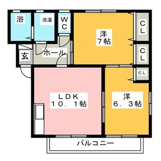 ピュアハーツ05【2階】の間取り