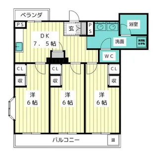 プロクシーフレンズ八事【2階】の間取り