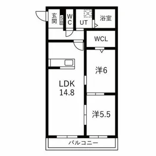 フロイデ【2階】の間取り