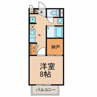 ソフィアノダ【101号室】の間取り