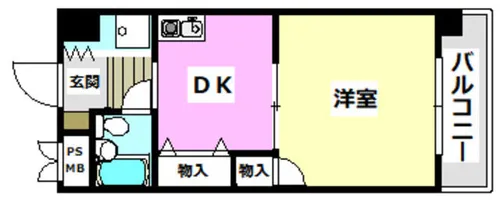 グリーンヒルⅡ【405号室】の間取り