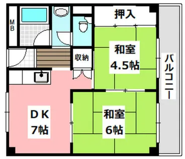 メゾンプランタン【3階】の間取り