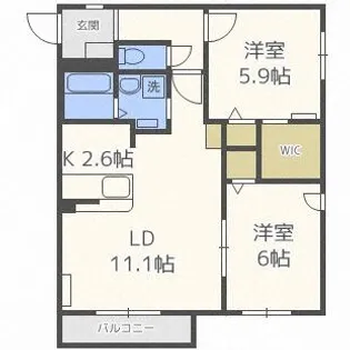 キャルムクラス【2階】の間取り