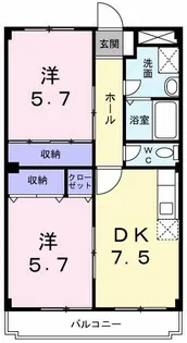 ディアコートK【2階】の間取り