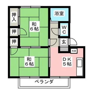 ハイツ太田B【2階】の間取り