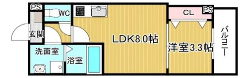 シエーナ川西中央3【2階】の間取り