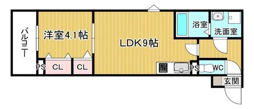 シエーナ川西中央3【1階】の間取り