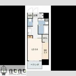 豊田駅前新築ビル【9階】の間取り
