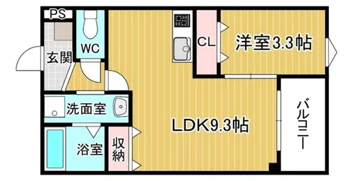 シエーナ川西中央3【1階】の間取り