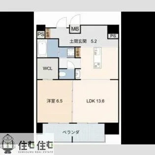 豊田駅前新築ビル【1102号室】の間取り