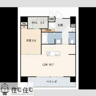 豊田駅前新築ビル【1201号室】の間取り