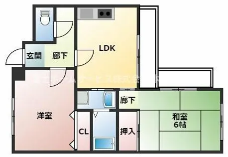 コスモスハイツ【101号室】の間取り