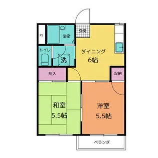 コーポまどか【1階】の間取り
