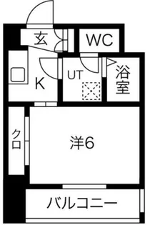 エスプレイス阿波座パークテラス【6階】の間取り