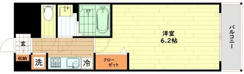 大阪府大阪市西区本田4丁目【マンション】の間取り