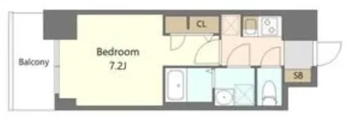 S-RESIDENCE阿波座bouncy【4階】の間取り