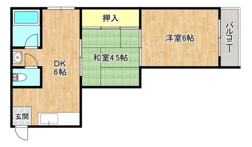 大阪府大阪市生野区林寺3丁目【マンション】の間取り