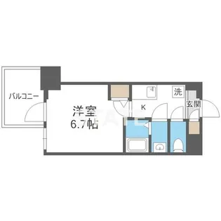 セレニテ日本橋ミラク【7階】の間取り
