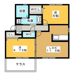 エメラルド【1階】の間取り
