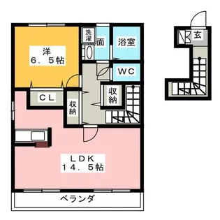 クローバースクエア【2階】の間取り