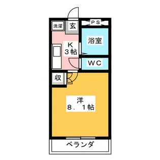 アムール1【2階】の間取り