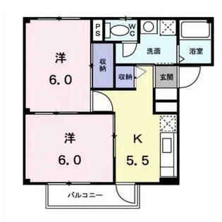 ラシーヌ大平【2階】の間取り