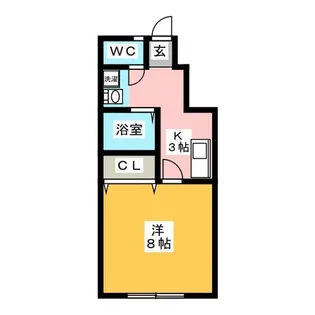 カルディア【1階】の間取り