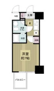 APRILE南森町【7階】の間取り