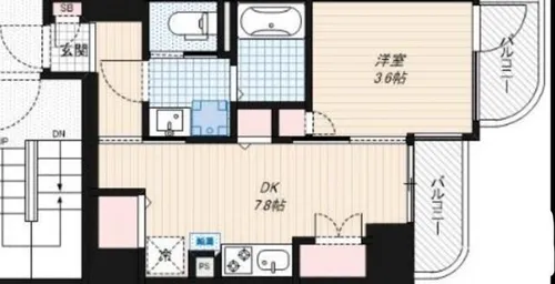ALZA北浜【9階】の間取り