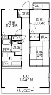 ネットシティー潮崎【4階】の間取り