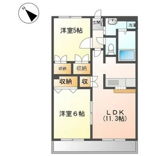 グランディス【2階】の間取り