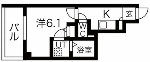 ファステート難波デラックス【10階】の間取り
