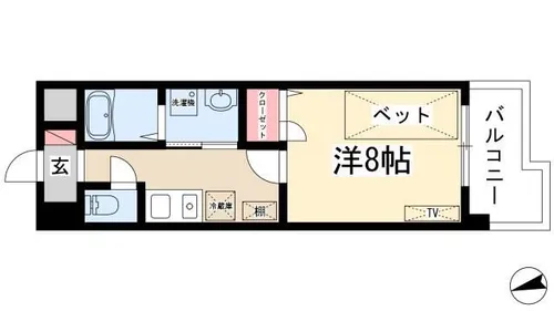 プレミール【602号室】の間取り