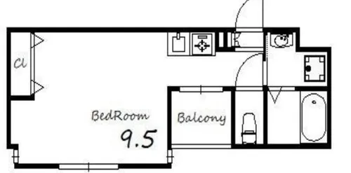 フレアコート北浜【7階】の間取り