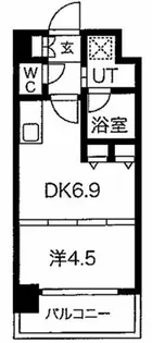 S-RESIDENCE淀屋橋【6階】の間取り