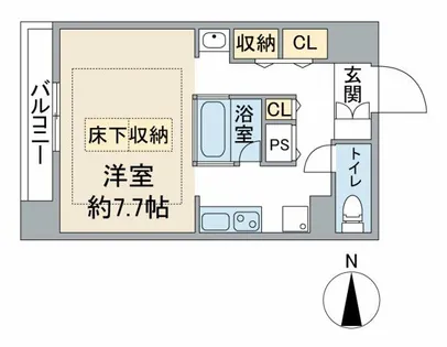 ラクロア【8階】の間取り